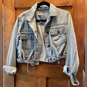Cropped Denim Jacket Size M